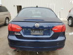 2014 Volkswagen Jetta Se Синий vin: 3VWD17AJ6EM442409