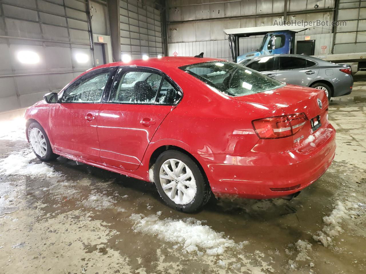 2015 Volkswagen Jetta Se Red vin: 3VWD17AJ6FM236802