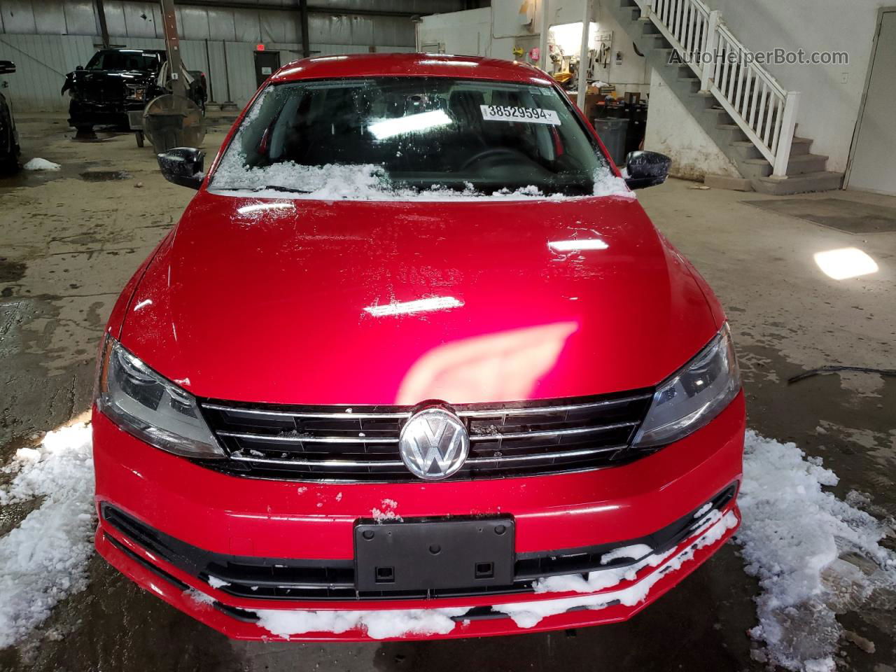 2015 Volkswagen Jetta Se Red vin: 3VWD17AJ6FM236802