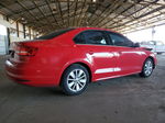 2015 Volkswagen Jetta Se Red vin: 3VWD17AJ6FM258623