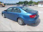 2015 Volkswagen Jetta 1.8t Se Blue vin: 3VWD17AJ6FM265944