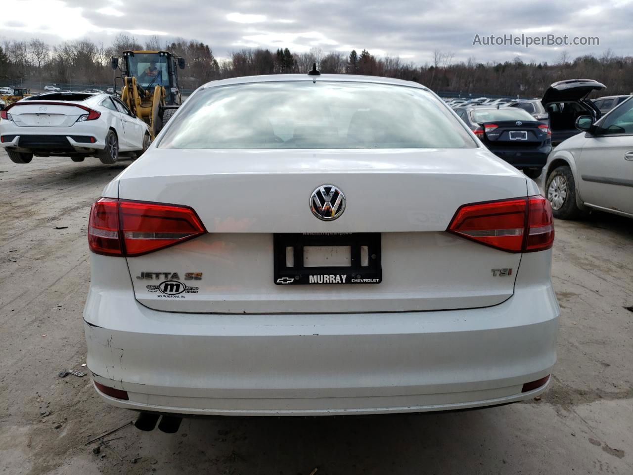 2015 Volkswagen Jetta Se White vin: 3VWD17AJ6FM300580