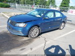 2015 Volkswagen Jetta 1.8t Se Blue vin: 3VWD17AJ6FM349682