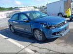 2015 Volkswagen Jetta 1.8t Se Синий vin: 3VWD17AJ6FM349682