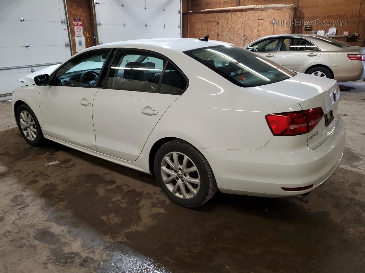 2015 Volkswagen Jetta Se White vin: 3VWD17AJ6FM401022