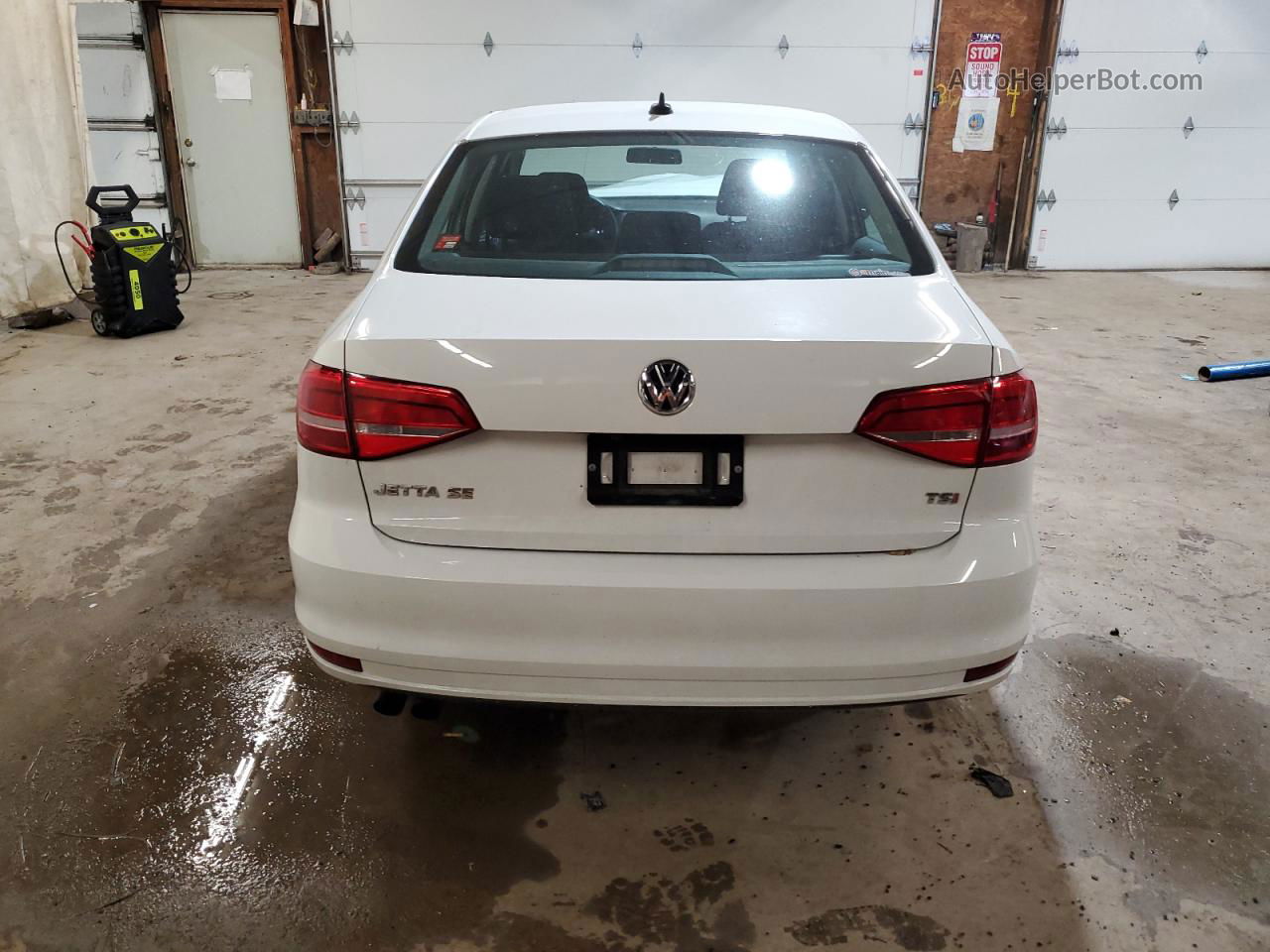 2015 Volkswagen Jetta Se White vin: 3VWD17AJ6FM401022