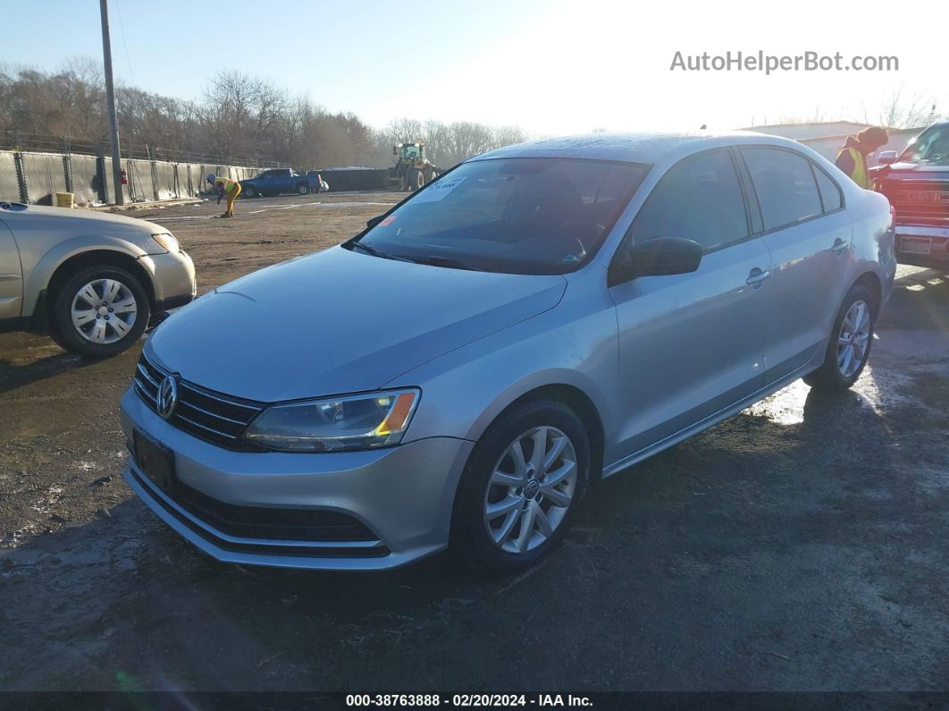 2015 Volkswagen Jetta 1.8t Se Silver vin: 3VWD17AJ6FM417107