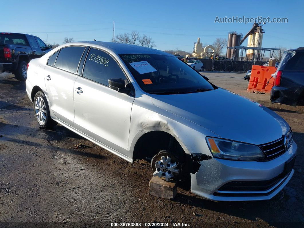 2015 Volkswagen Jetta 1.8t Se Silver vin: 3VWD17AJ6FM417107