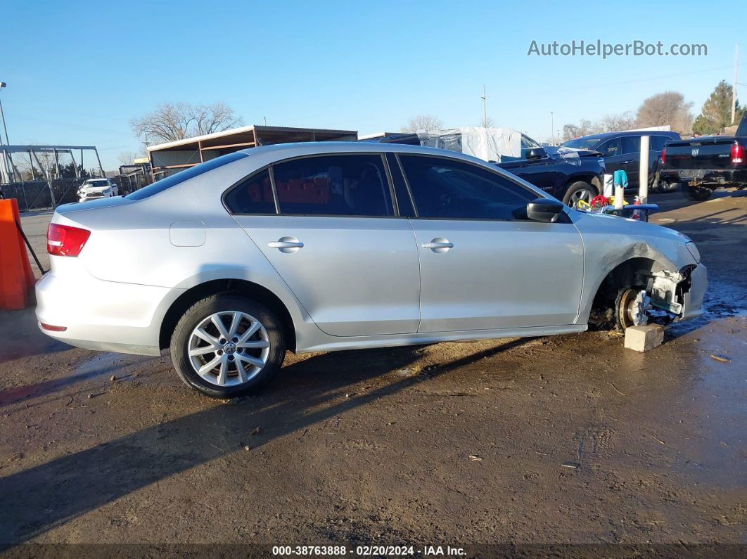 2015 Volkswagen Jetta 1.8t Se Silver vin: 3VWD17AJ6FM417107