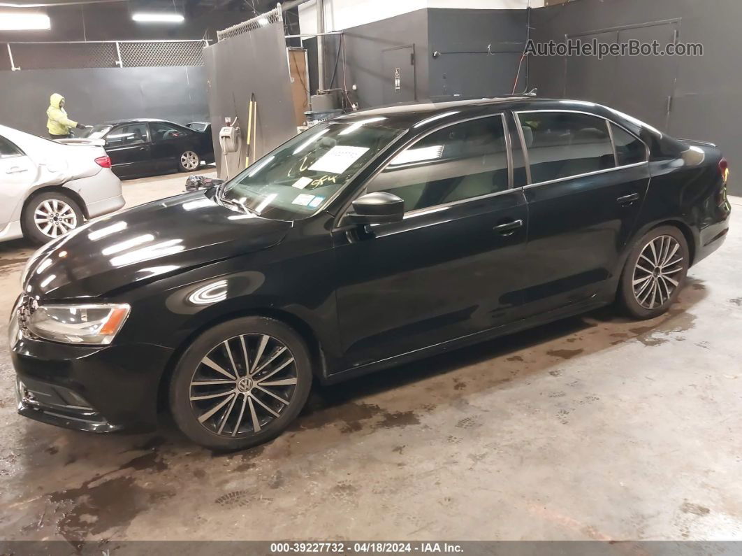 2016 Volkswagen Jetta 1.8t Sport Черный vin: 3VWD17AJ6GM253567