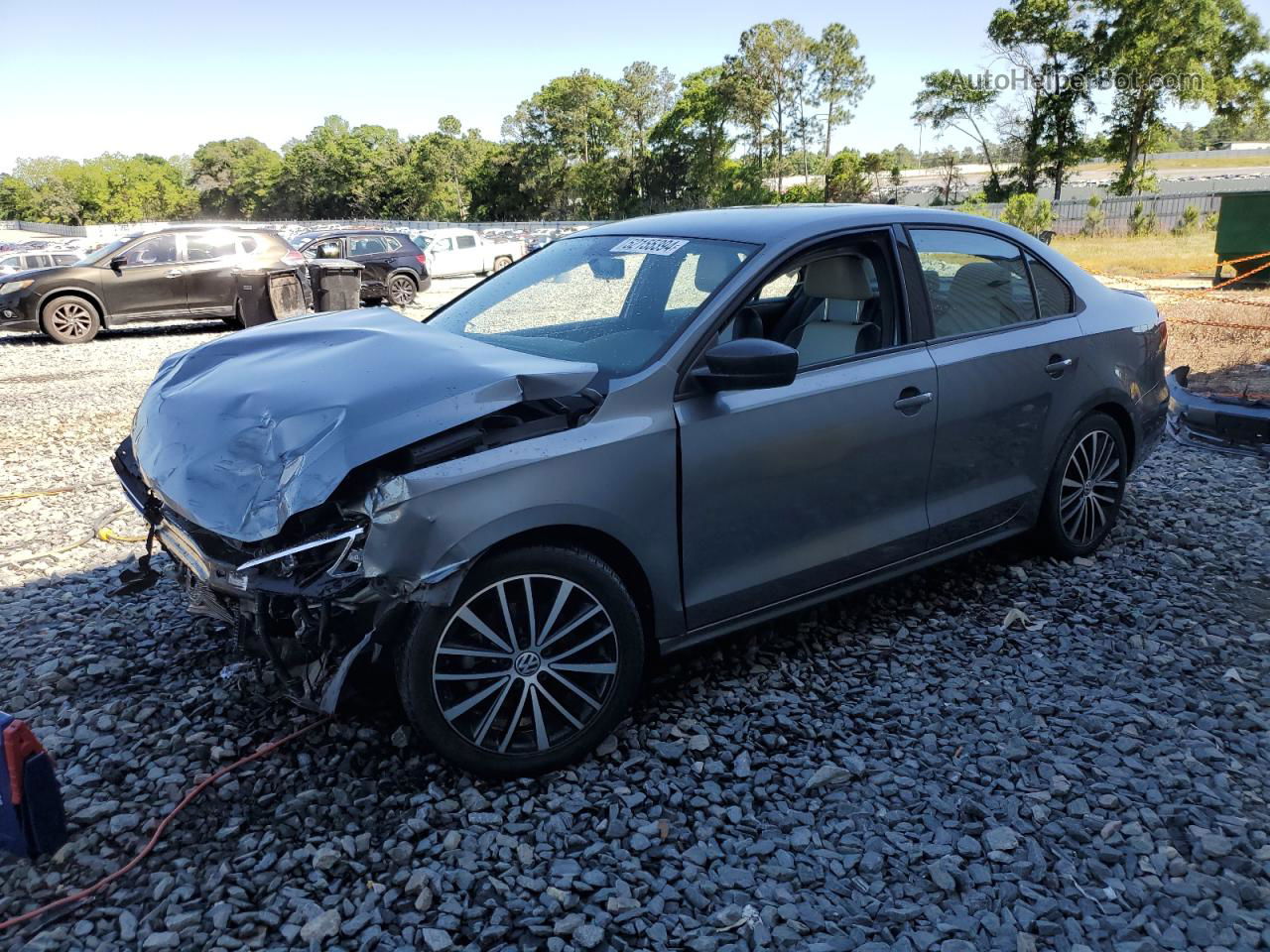 2016 Volkswagen Jetta Sport Gray vin: 3VWD17AJ6GM274919