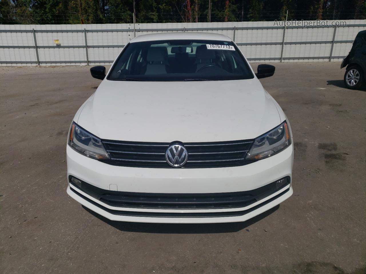 2016 Volkswagen Jetta Sport White vin: 3VWD17AJ6GM398382