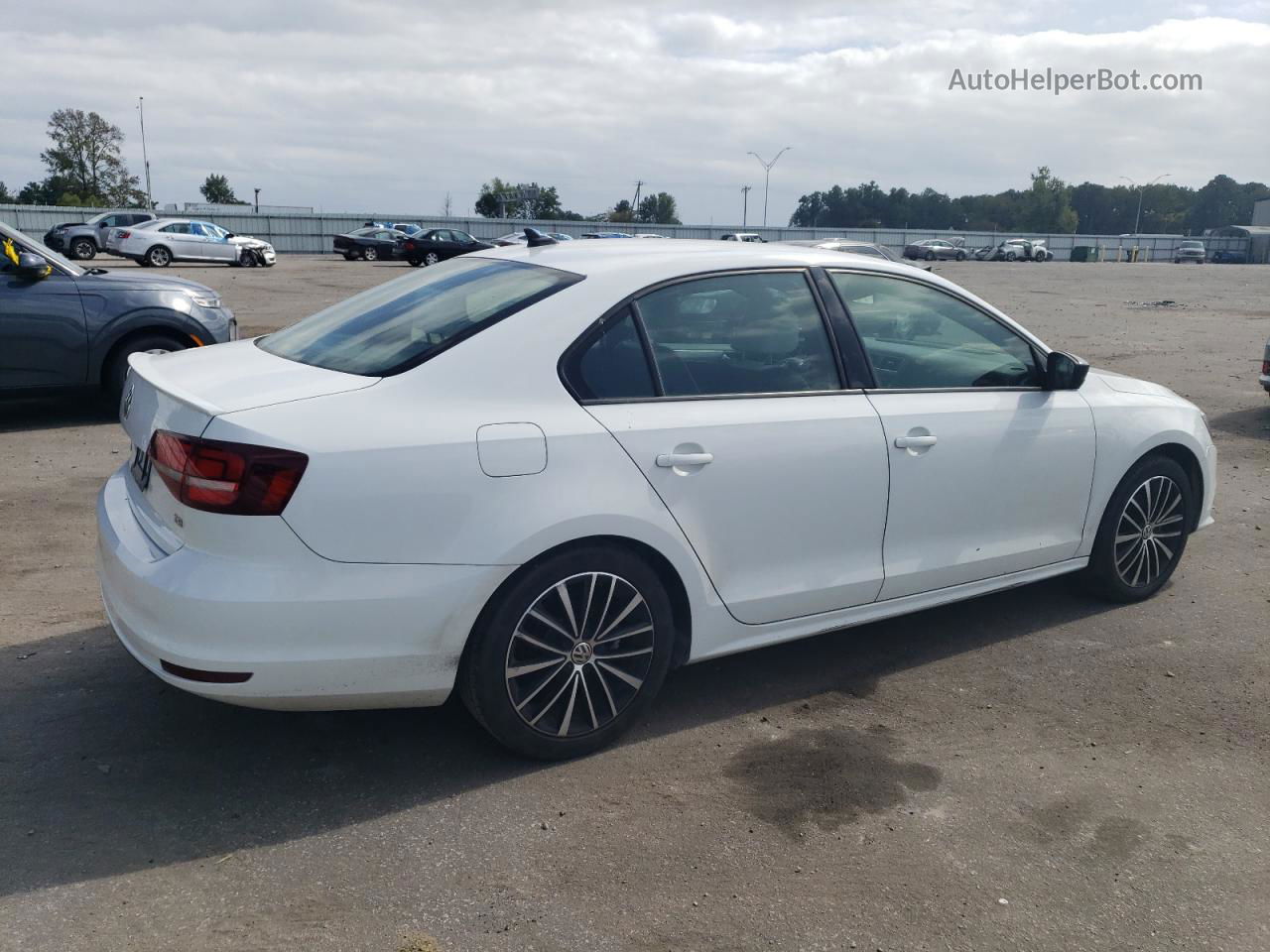 2016 Volkswagen Jetta Sport White vin: 3VWD17AJ6GM398382