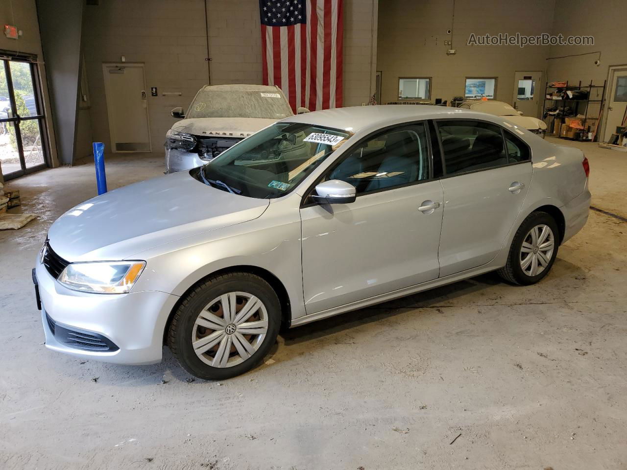 2014 Volkswagen Jetta Se Silver vin: 3VWD17AJ7EM297526