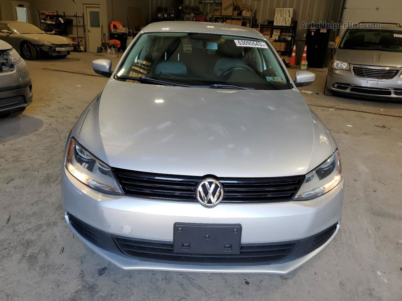 2014 Volkswagen Jetta Se Silver vin: 3VWD17AJ7EM297526