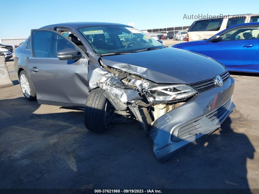 2014 Volkswagen Jetta Sedan Se Gray vin: 3VWD17AJ7EM299308