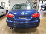 2014 Volkswagen Jetta Se Blue vin: 3VWD17AJ7EM309741