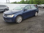 2014 Volkswagen Jetta Se Blue vin: 3VWD17AJ7EM326457