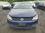 2014 Volkswagen Jetta Se Blue vin: 3VWD17AJ7EM326457