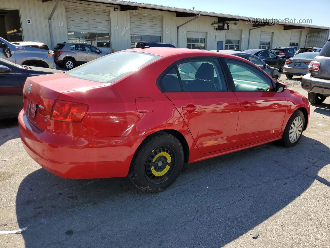 2014 Volkswagen Jetta Se Red vin: 3VWD17AJ7EM369308