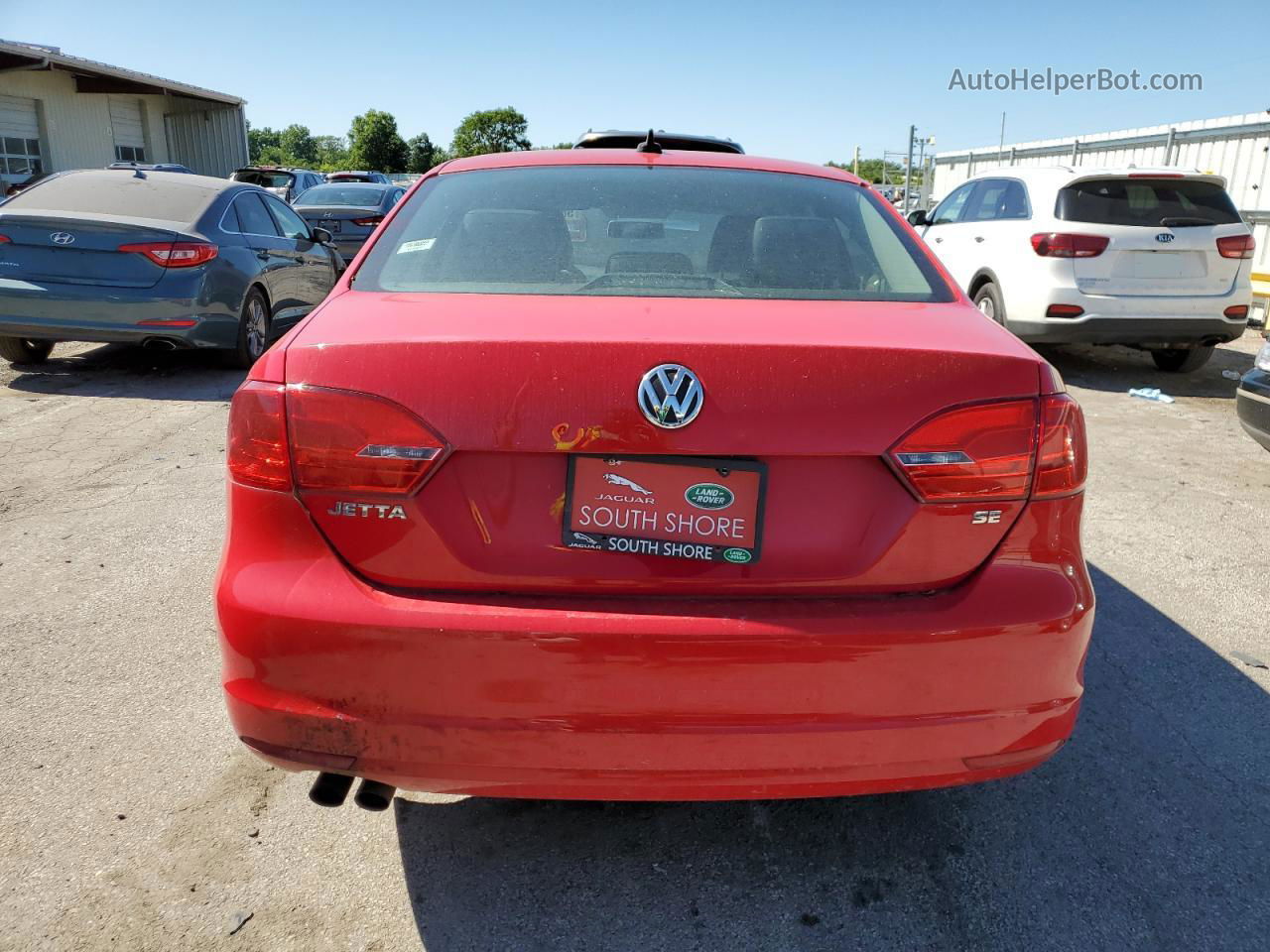 2014 Volkswagen Jetta Se Red vin: 3VWD17AJ7EM369308