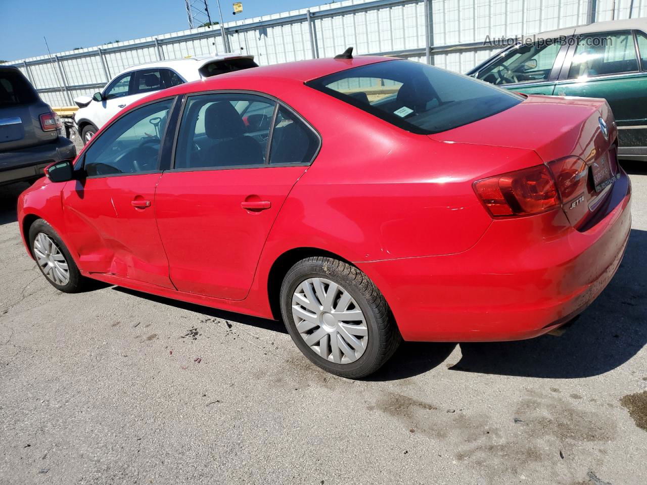 2014 Volkswagen Jetta Se Red vin: 3VWD17AJ7EM369308