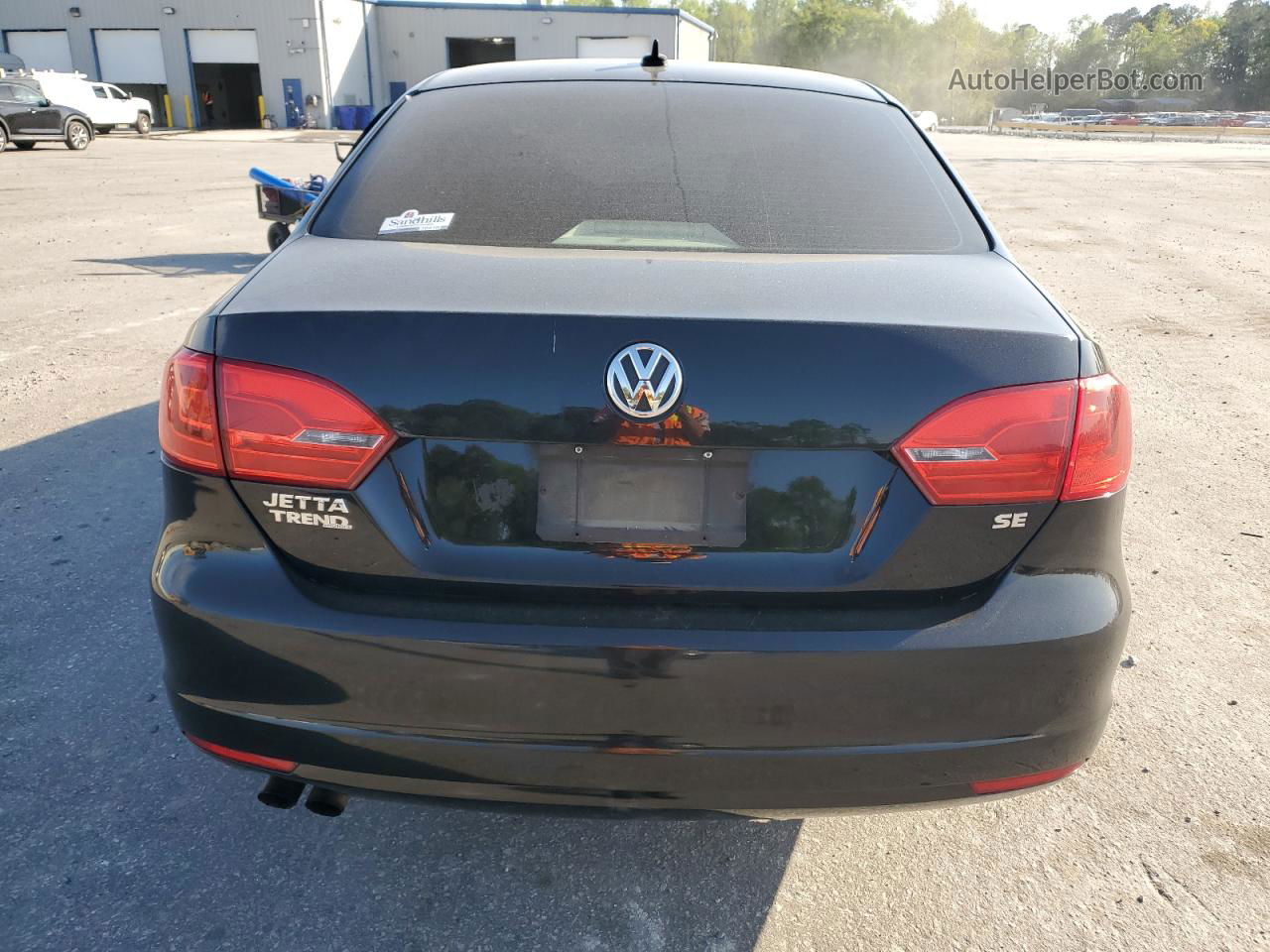 2014 Volkswagen Jetta Se Black vin: 3VWD17AJ7EM376422