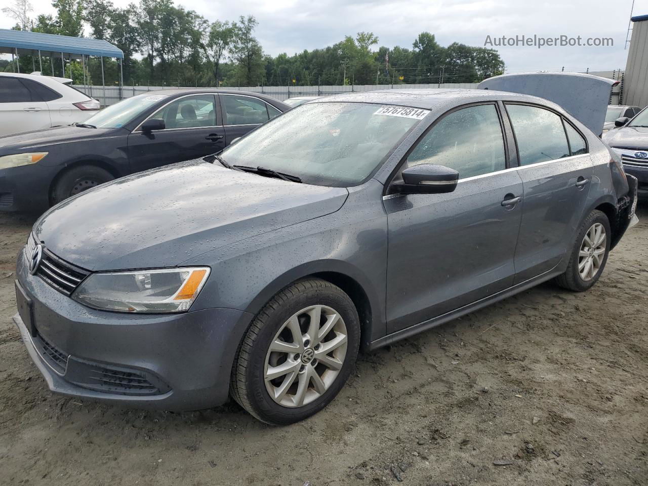 2014 Volkswagen Jetta Se Charcoal vin: 3VWD17AJ7EM383354