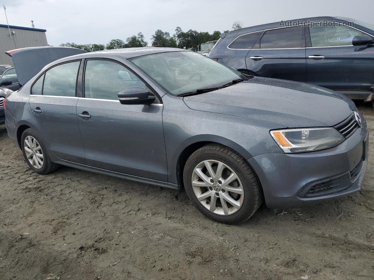 2014 Volkswagen Jetta Se Charcoal vin: 3VWD17AJ7EM383354