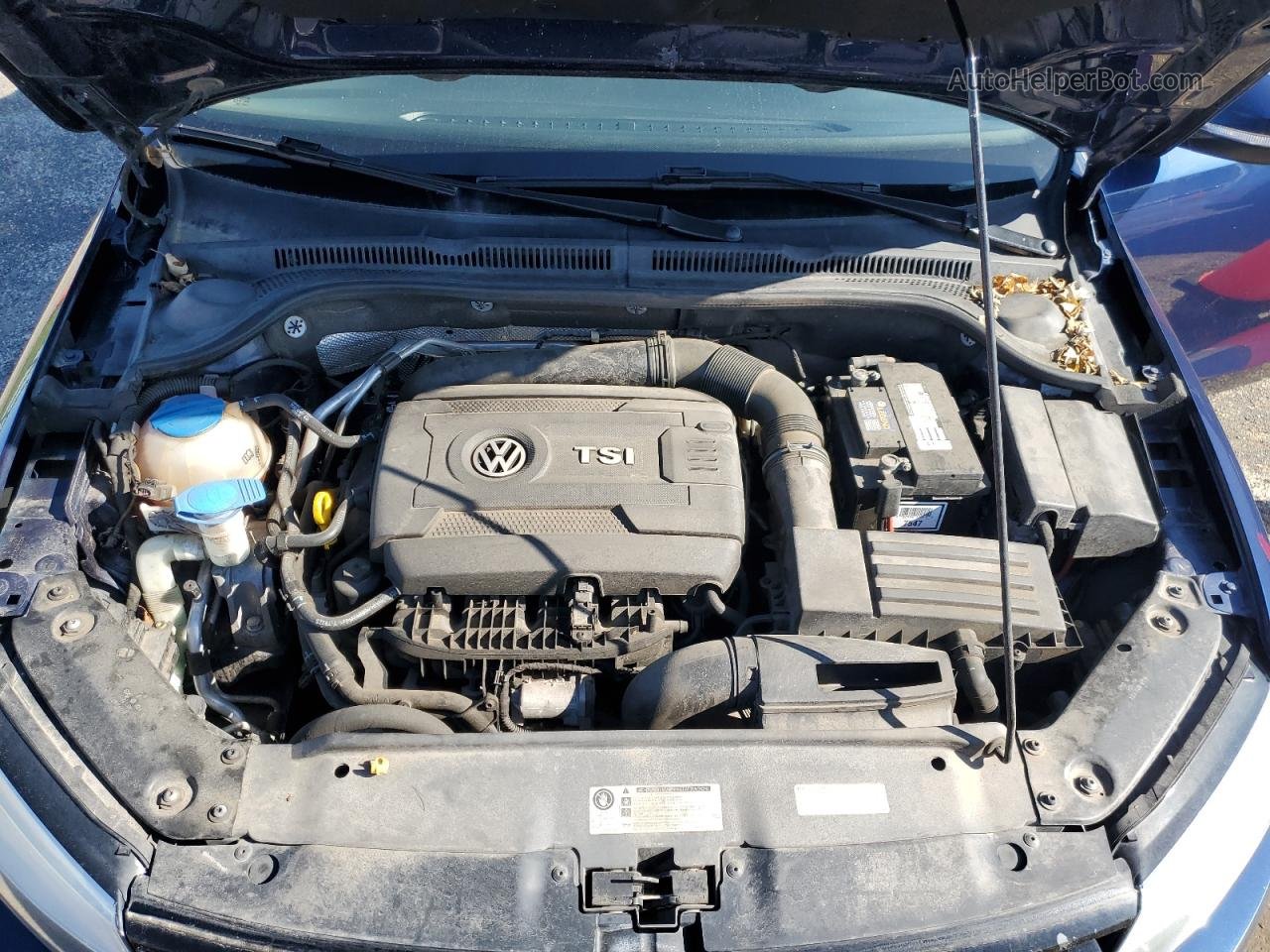 2014 Volkswagen Jetta Se Синий vin: 3VWD17AJ7EM402386