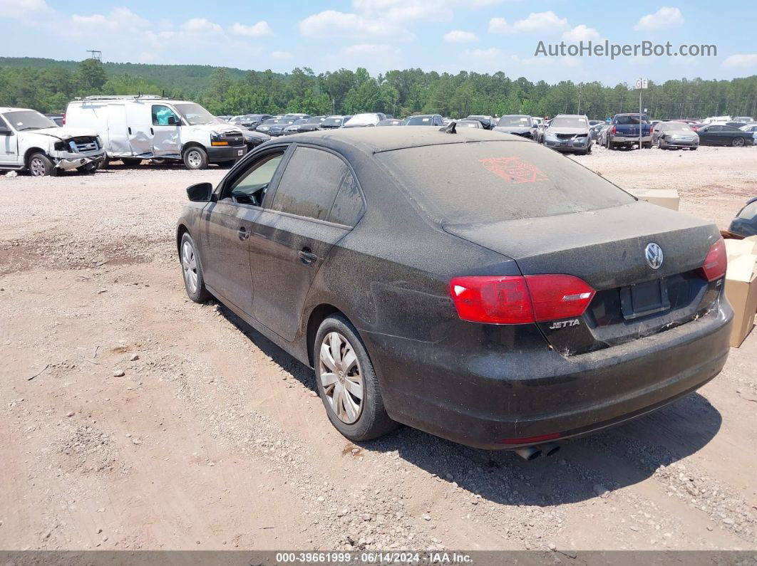 2014 Volkswagen Jetta 1.8t Se Black vin: 3VWD17AJ7EM402419