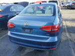 2015 Volkswagen Jetta Se Blue vin: 3VWD17AJ7FM231835