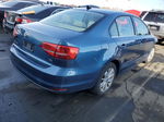 2015 Volkswagen Jetta Se Blue vin: 3VWD17AJ7FM231835