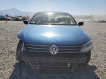 2015 Volkswagen Jetta Se Blue vin: 3VWD17AJ7FM240227