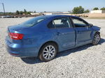 2015 Volkswagen Jetta Se Blue vin: 3VWD17AJ7FM240227