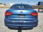 2015 Volkswagen Jetta Se Blue vin: 3VWD17AJ7FM240227