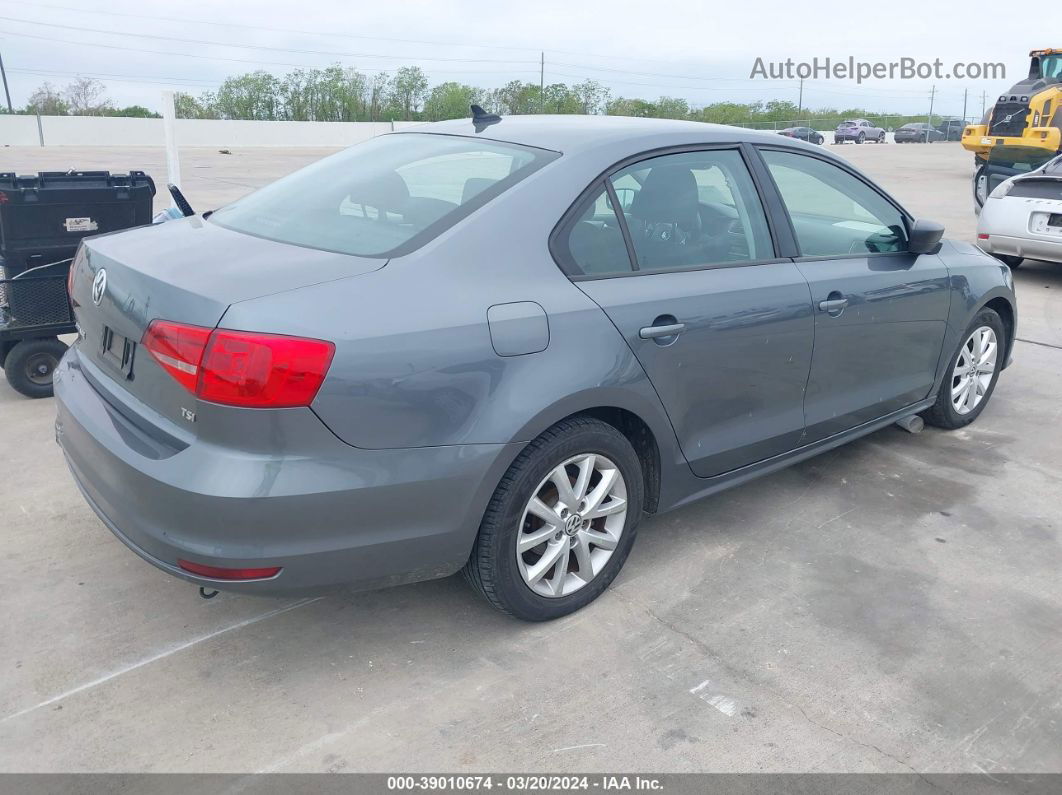 2015 Volkswagen Jetta 1.8t Se Gray vin: 3VWD17AJ7FM257870