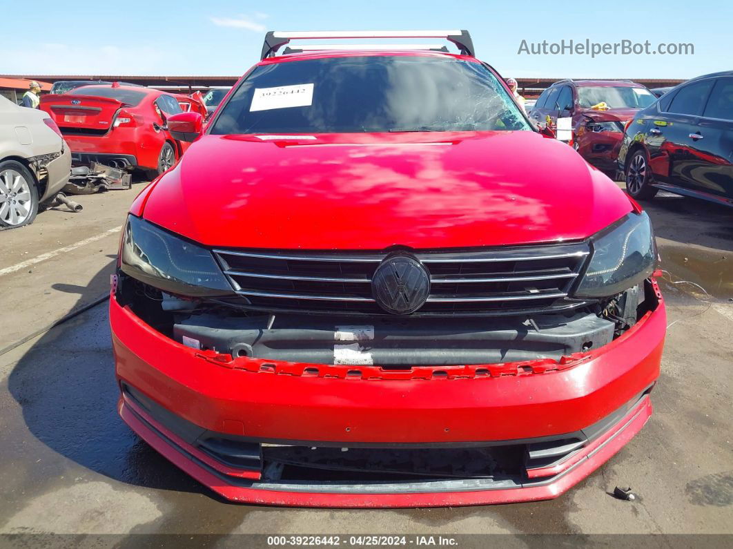 2015 Volkswagen Jetta 1.8t Se Red vin: 3VWD17AJ7FM261966