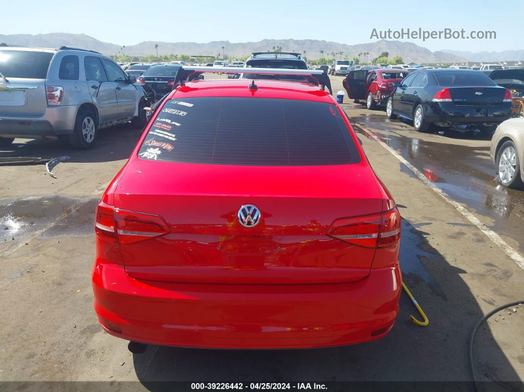 2015 Volkswagen Jetta 1.8t Se Red vin: 3VWD17AJ7FM261966