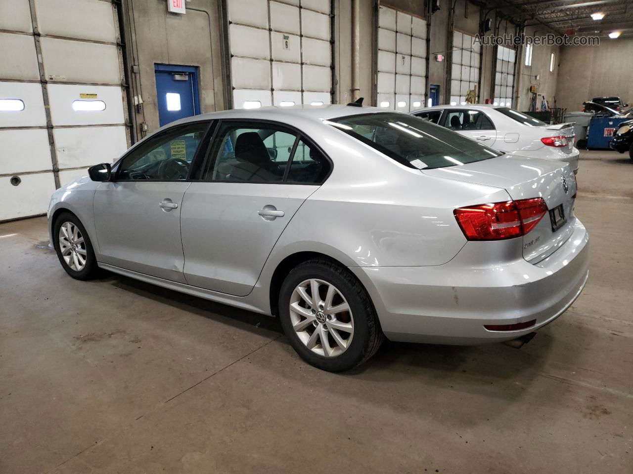 2015 Volkswagen Jetta Se Silver vin: 3VWD17AJ7FM273728