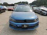 2015 Volkswagen Jetta Se Blue vin: 3VWD17AJ7FM298886