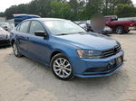 2015 Volkswagen Jetta Se Blue vin: 3VWD17AJ7FM298886