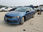 2015 Volkswagen Jetta Se Синий vin: 3VWD17AJ7FM298886