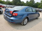 2015 Volkswagen Jetta Se Blue vin: 3VWD17AJ7FM298886