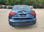 2015 Volkswagen Jetta Se Blue vin: 3VWD17AJ7FM298886