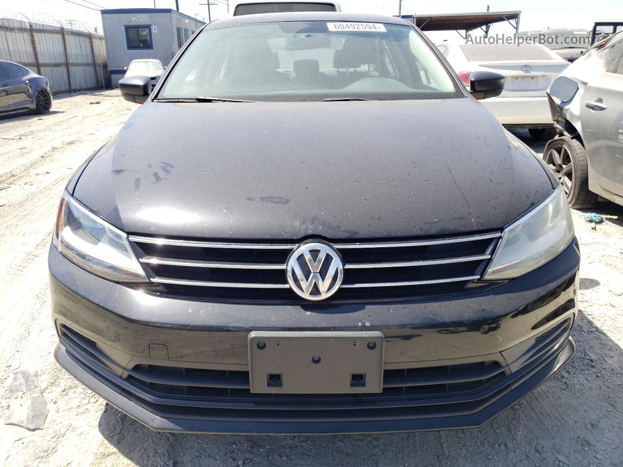 2015 Volkswagen Jetta Se Black vin: 3VWD17AJ7FM299391