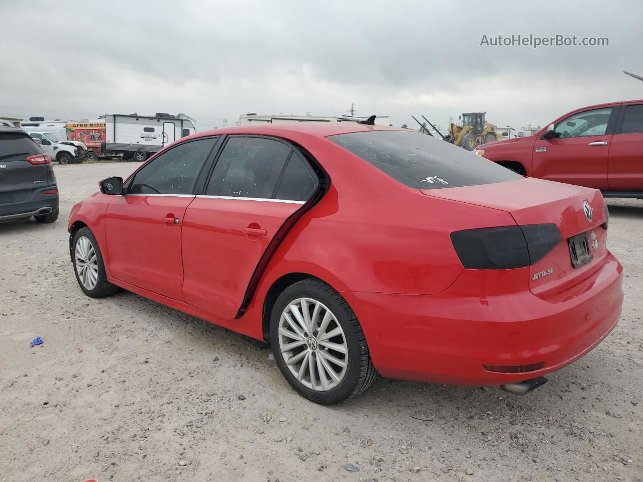 2015 Volkswagen Jetta Se Red vin: 3VWD17AJ7FM316481