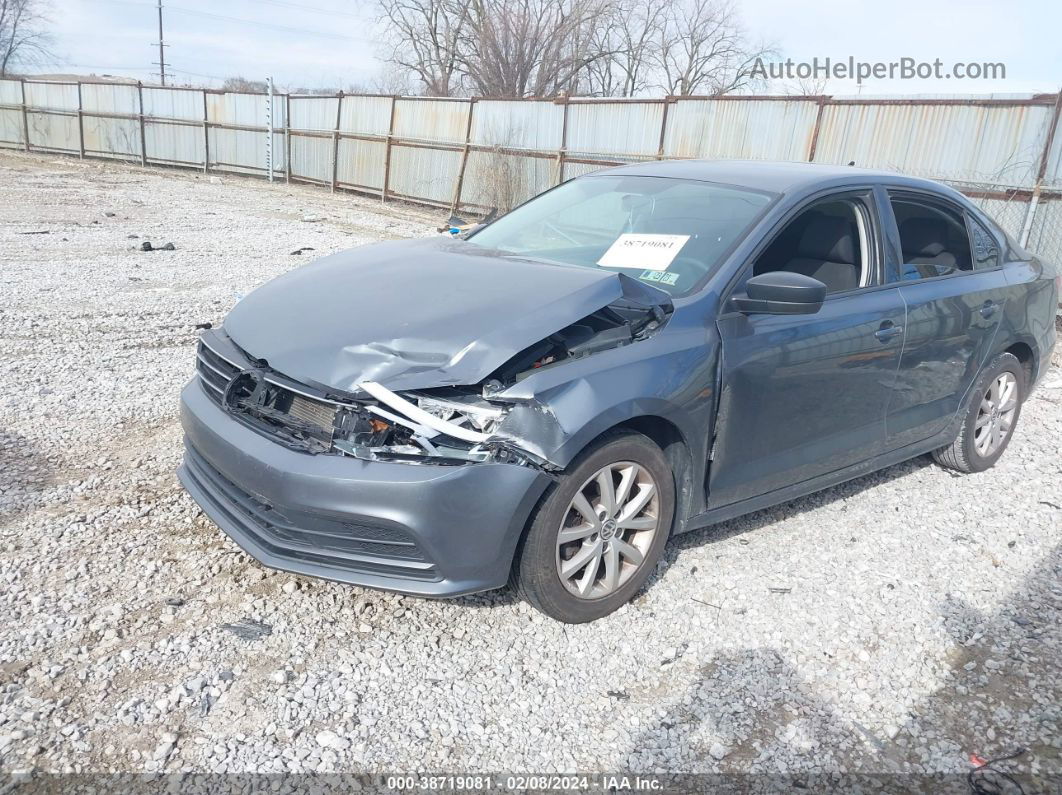 2015 Volkswagen Jetta 1.8t Se Gray vin: 3VWD17AJ7FM319719