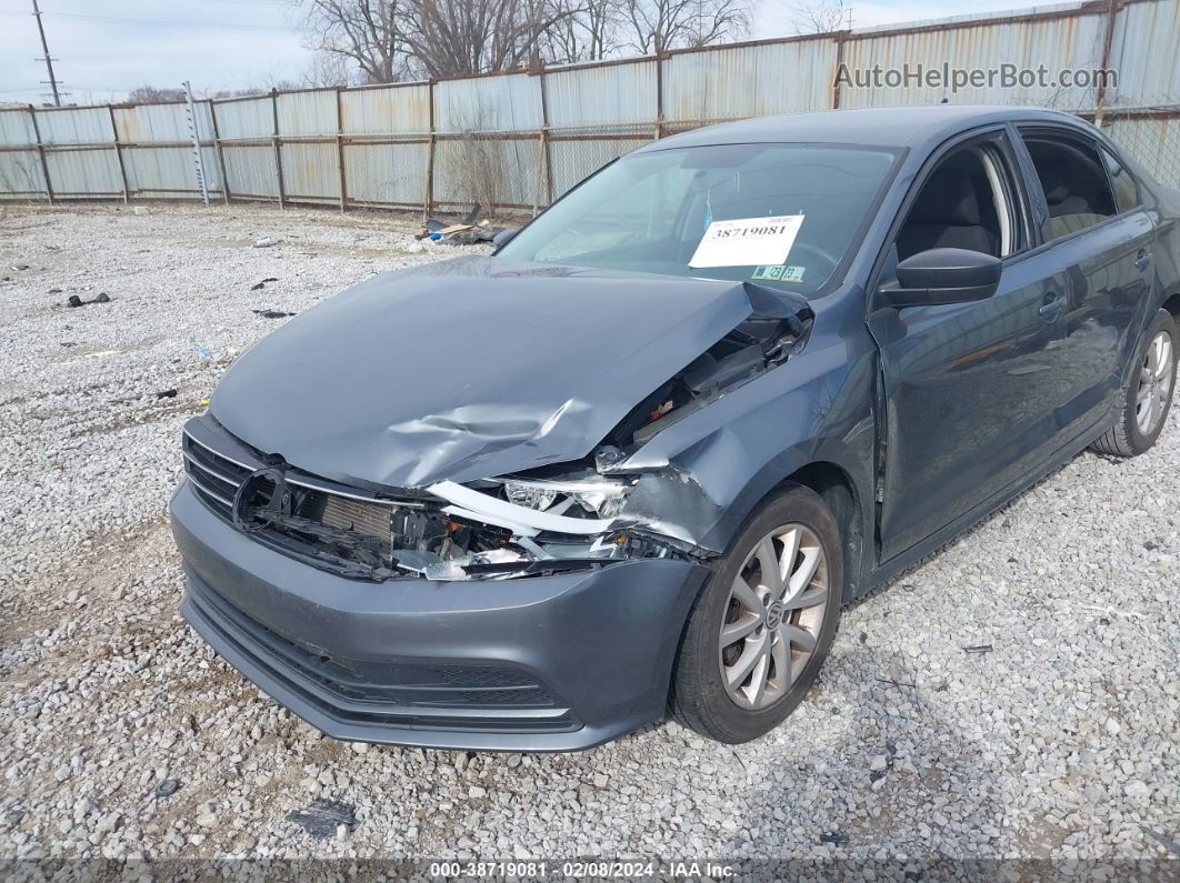 2015 Volkswagen Jetta 1.8t Se Серый vin: 3VWD17AJ7FM319719