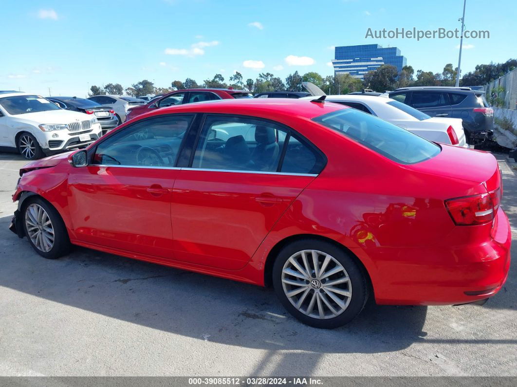 2015 Volkswagen Jetta 1.8t Se Red vin: 3VWD17AJ7FM335760